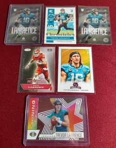 lot 145 image: (6) Trevor Lawrence Rookie Cards