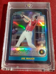 2003 Bowman Chrome Joe Mauer Prospect Refractor - Wow!