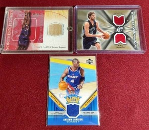 lot 157 image: (3) Basketball Relic Cards - Nice Names