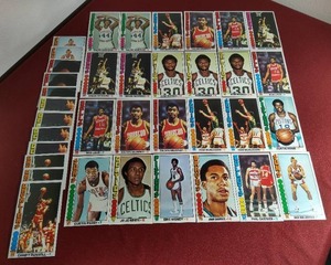 lot 163 image: (36) 1976-77 Topps Tall Boy Basketball Cards