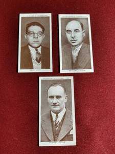 lot 180 image: (3) 1938 Churchmans Boxing Personalities Cards