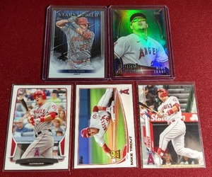 lot 183 image: (5) Mike Trout Cards