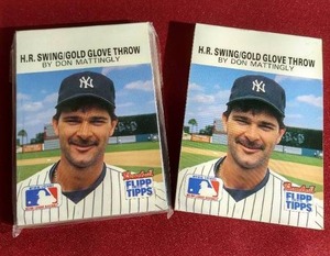 lot 195 image: (2) Flipp Tipps Don Mattingly Flip Books