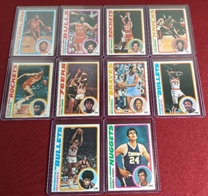 lot 206 image: (10) 1978-79 Topps Basketball Cards - Several HOFers