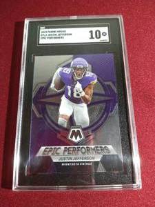 lot 232 image: 2023 Mosaic Justin Jefferson - SGC 10