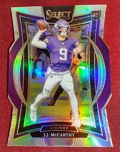 lot 234 image: 2024 Select JJ McCarthy Silver Prizm Die-Cut Rookie