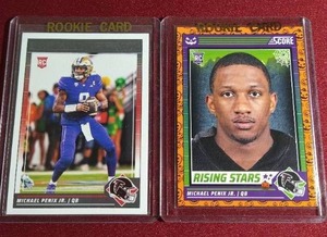 lot 249 image: (2) 2024 Score Michael Penix Jr Rookie Cards