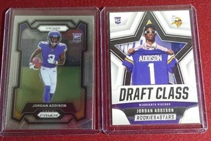 lot 251 image: (2) Jordan Addison Rookie Cards