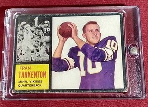 1962 Topps Fran Tarkenton Rookie Card