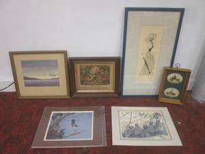 lot 32 image: (LRF) Assorted Framed Vintage and O...