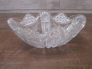 lot 56 image: (LRB) Vintage Cut Glass Crystal Obl...