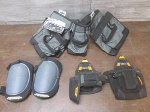 lot 98 image: (K) New Tool Belt, Pair of Knee Pad...
