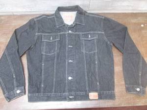 lot 132 image: (K) Guess Black Denim Jacket Size X...