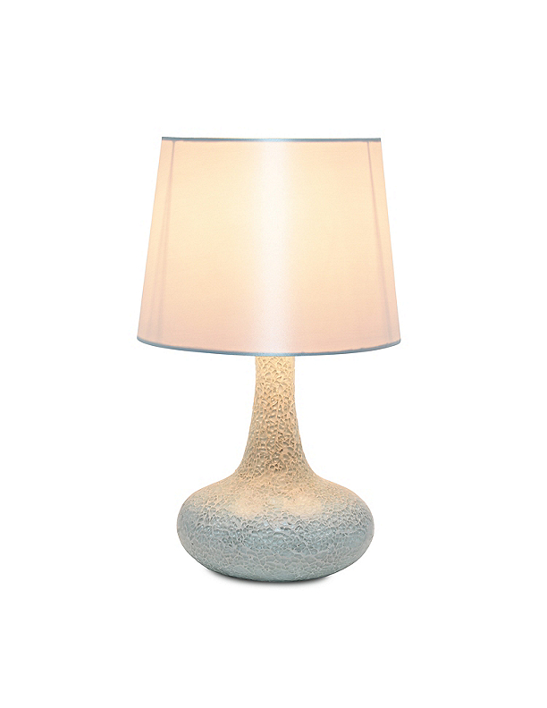 lot 72L image: Simple Designs Mosaic Genie Table Lamp, Champagne - New