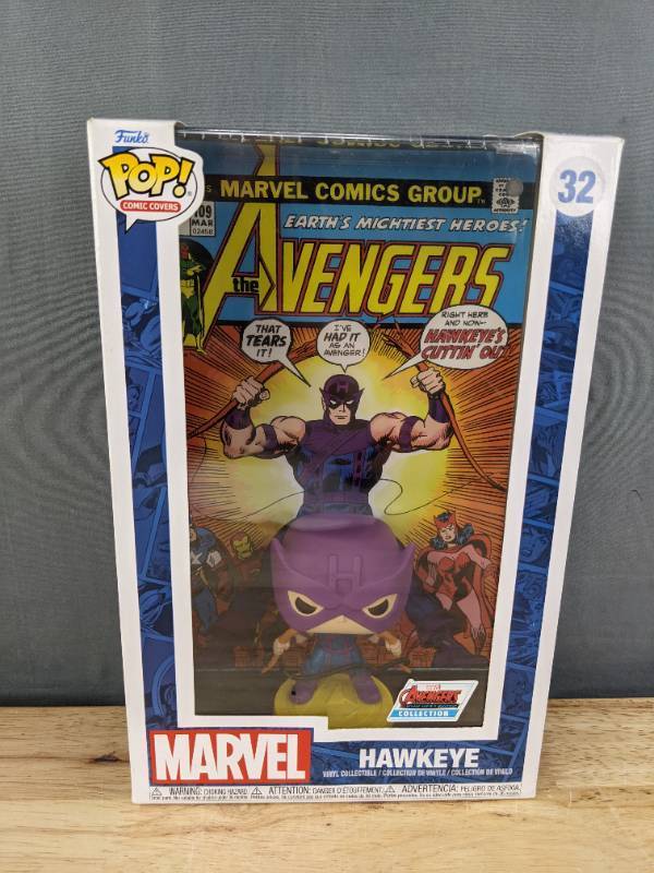 lot 81F image: Brand New Funko Pop Marvel Avengers Hawkeye Comic Covers #32 Figure V