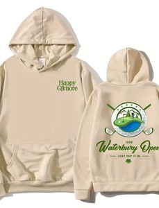 lot 19H image: Happy Gilmore 1996 Waterbury Open Golf Hooded Sweatshirt, Just Tap It In, Mens XL - Brand New