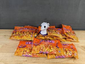 lot 142D image: 14 Brachs Candy Corn Bags and Nightmare Before Christmas Case with Candy - Brand New