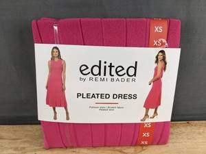 lot 80D image: Edited by Remi Bader Pleated Dress XS Pink - Brand New