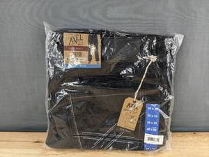 lot 31D image: Axel Brand Slim Boot Jeans 38x32 Black - Brand New