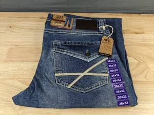 lot 73D image: AXEL Brand Mens Slim Boot Stretch Jeans 36x32 - Brand New
