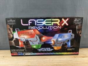 lot 9988 image: Laser X Revolution 2 Blaster Set, 500 Range Laser Tag - Brand New A