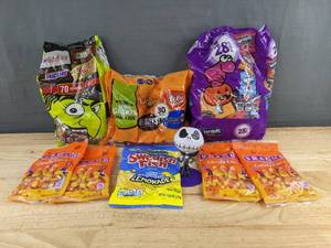 lot 99D image: Assorted Candy Bags with Nerds, Swedish Fish, Candy Corn & More - Brand New
