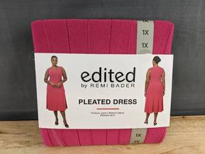 lot 289 image: Edited by Remi Bader Pleated Dress Pink XL - Brand New