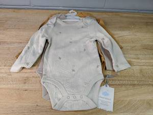lot 415 image: Cloud Island 3-Pack Long-Sleeve Bodysuits - OEKO-TEX Size - Brand New P