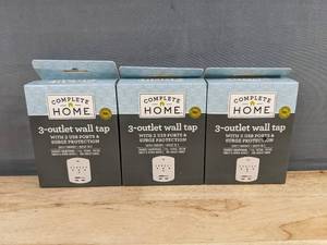 lot 307 image: 3 Complete Home 3-Outlet Wall Tap - Brand New