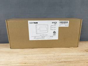 lot 383 image: 6 LIGHTNUM LED Step Lights Brown - Brand New