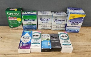 lot 138D image: 10 Eye Drop and Relief Items - Brand New