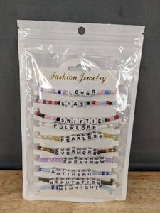lot 133D image: 10 Taylor Swift Beaded Tour Bracelets - Brand New