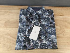lot 159D image: Craft & Flow Floral Shirt Mens Short Sleeve Button-Up Size M Retail $60 - Brand New