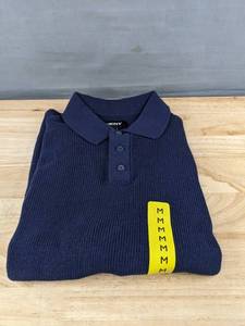 lot 126D image: DKNY Short Sleeve Pullover, Blue, Mens Medium, $89.50 Retail - Brand New