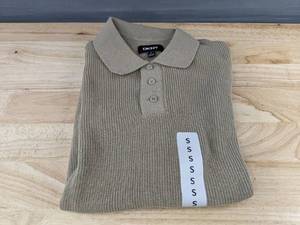 lot 153D image: DKNY Short Sleeve Pullover, Mens Small, Creme, $89.50 Retail - Brand New