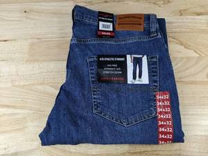 lot 341 image: Lucky Brand 410 Athletic Straight Jeans Size 34x32, Indigo Denim - Brand New