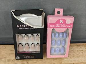 lot 388 image: Olive & June The Super Stick Mani Press-On Nails & Master Luxe Mani Nails - Brand New