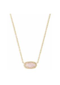 lot 131D image: Kendra Scott Elisa Pendant Necklace Pink Stone 14.5in - Brand New