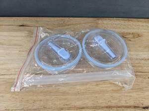 lot 538 image: 2 Stanley 40 oz Tumbler Lid Replacements - Brand New