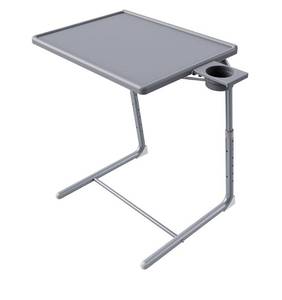 lot 562 image: HUANUO TV Tray Table - Adjustable Height Desk with Cup Holder - New L