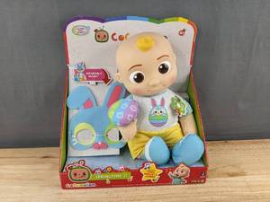 lot 156D image: CoComelon Springtime JJ Doll with Bunny Mask Accessory - Brand New A