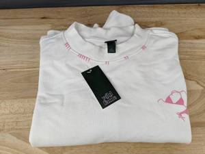 lot 358 image: Wild Fable White Beach Theme Womens Medium Long Sleeve Shirt - Brand New