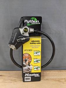 lot 570 image: Master Lock Adjustable Locking Cable 22 - Brand New L