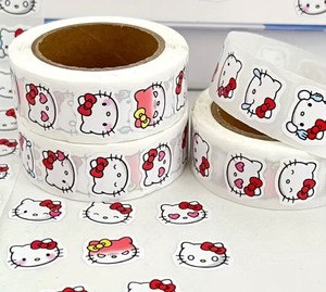lot 41A image: Sanrio Hello Kitty Roll of 500 Stickers - Brand New