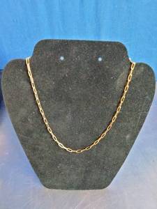 lot 9 image: Gold Over Silver Necklace