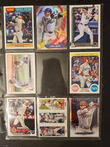lot 237 image: Collection of baseball trading cards, specifically featuring player Shohei Ohtani.