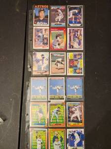 lot 245 image: Collection of Nolan Ryan baseball trading cards.