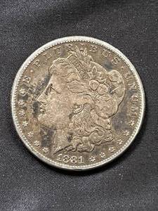 lot 46 image: 1881 Morgan Silver Dollar