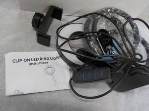 lot 25 image: Clip-on LED Ring Light...