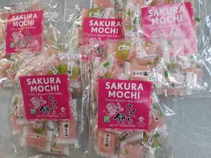 lot 106 image: 5 Bags Sakura Mochi Cherry Blossom ...
